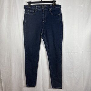 Michael Kors Dark Blue Skinny Jeans Size 10 Preowned